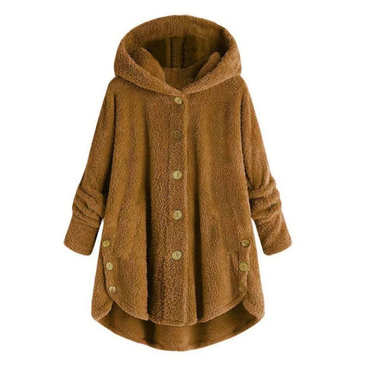 Trendy Hooded Plush Cozy Teddy Bear Jacket