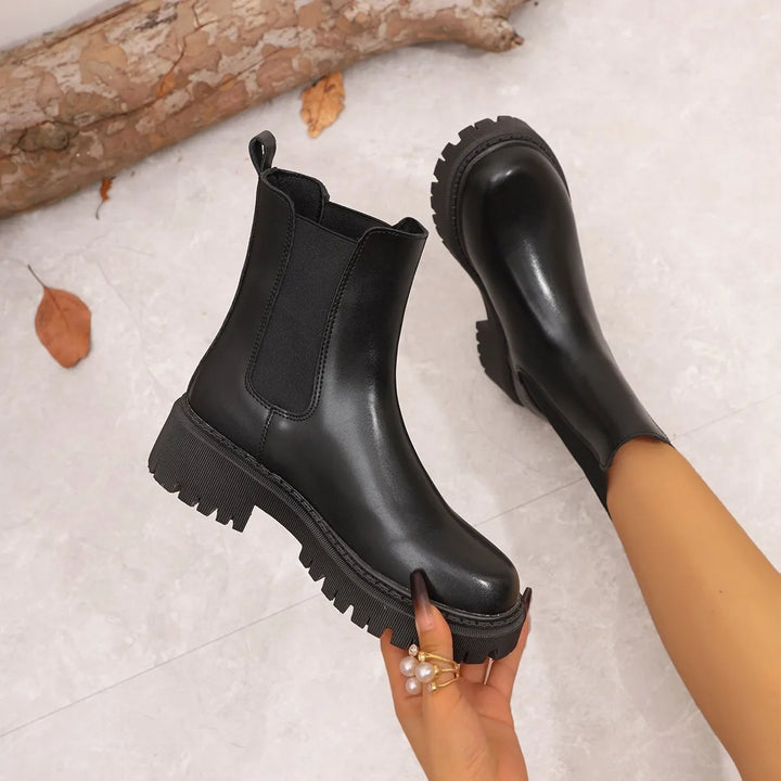 Mid-Calf Versatile Lightweight Chunky Boots