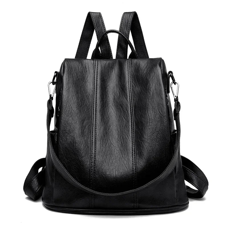 Anti-Theft Vintage Leather Fashion Backpack