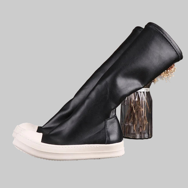 Luxury Leather Knee-High Unisex Boots