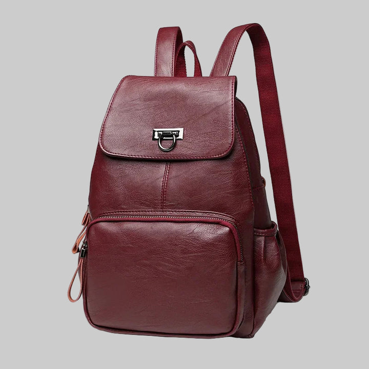 Large Capacity PU Leather Backpack