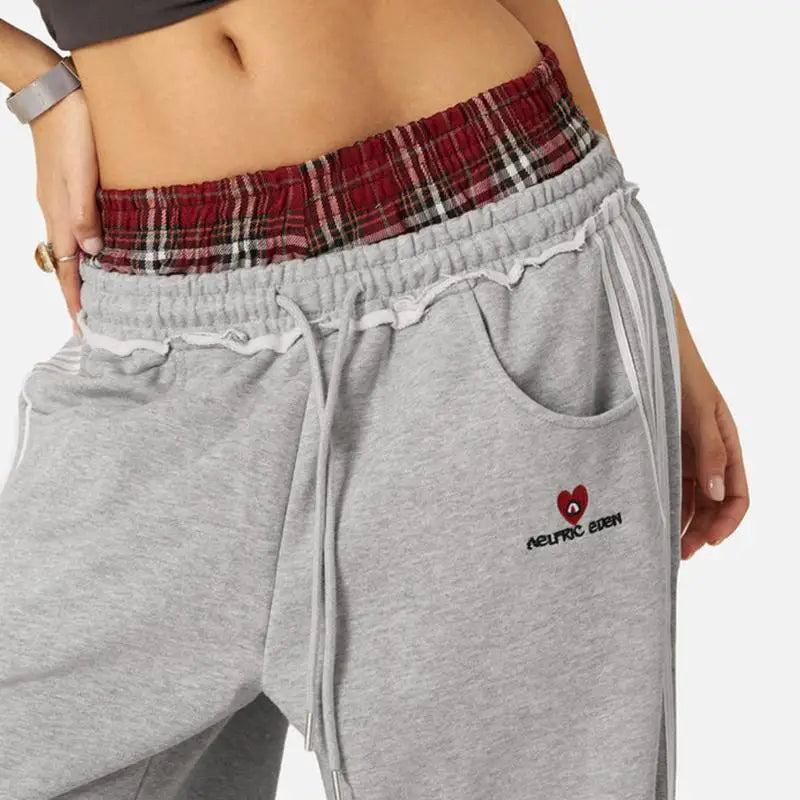 American Retro College-Inspired Loose-Fit sweatpants