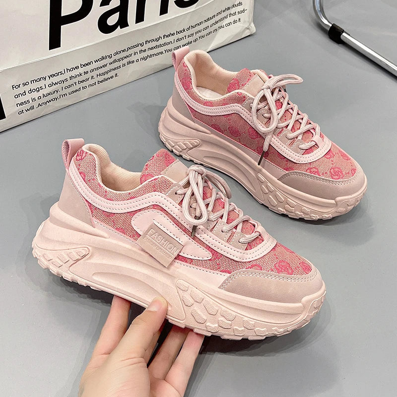 Elegant Luxury Designer Platform Sneakers