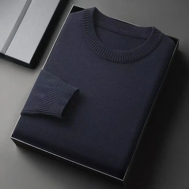 Lightweight Long Sleeve Knitted Crew Neck Sweater