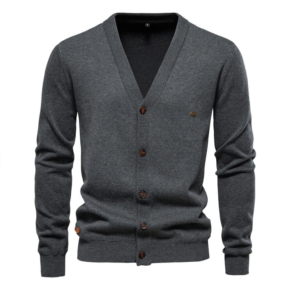 Premium Single Breasted Cotton Cardigan