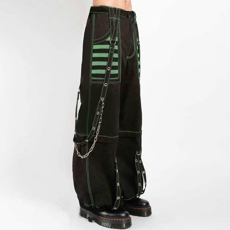 Punk Gothic Y2k Wide Leg Denim Pants