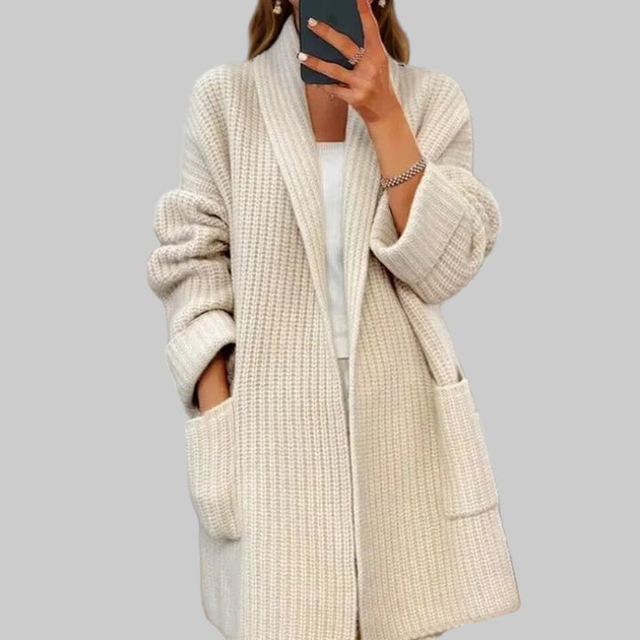 Autumn Winter Thick Solid Color V-neck Sweater