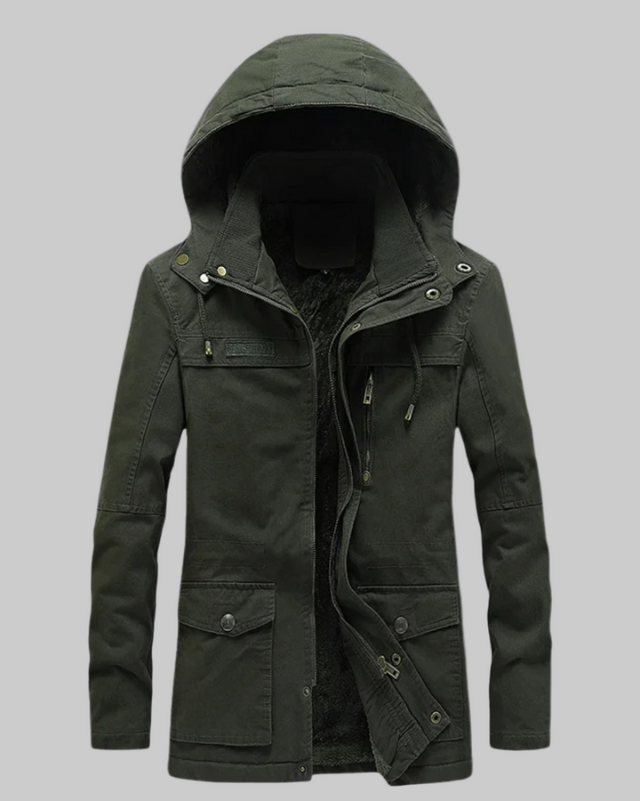 Military Cargo Thick Warm Cotton Winter Coat
