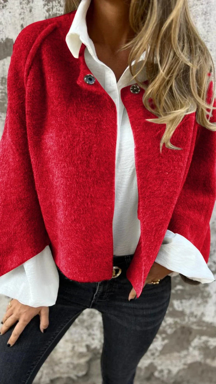 Round Neck Wool Coat