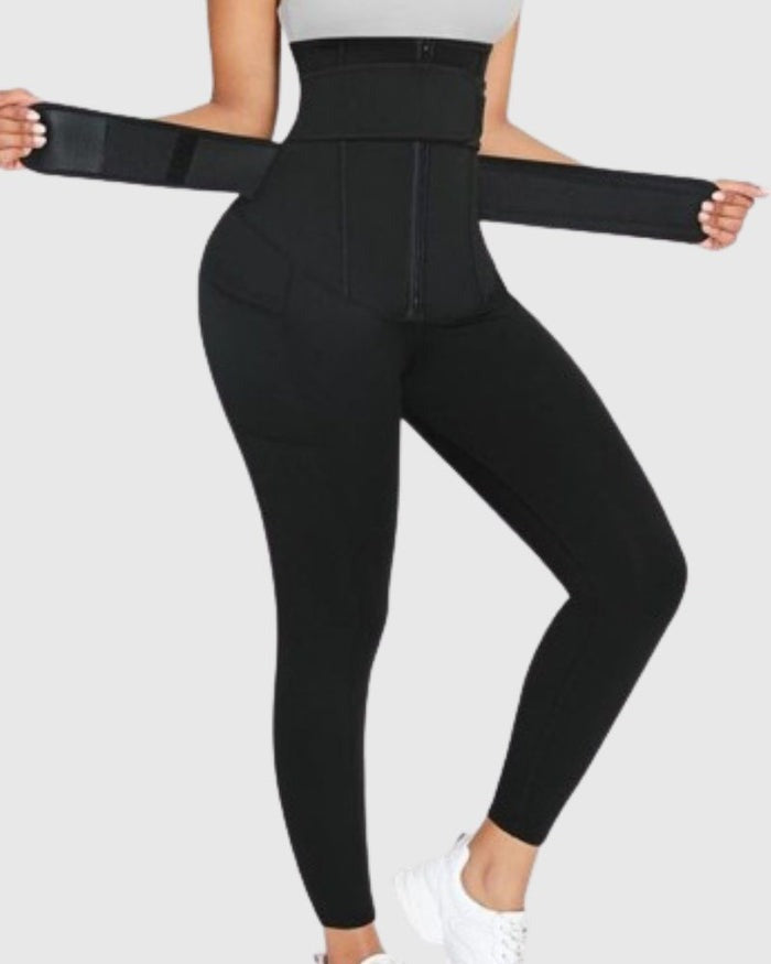 High-Waisted Tummy Control Leggings with Butt Lifting Design