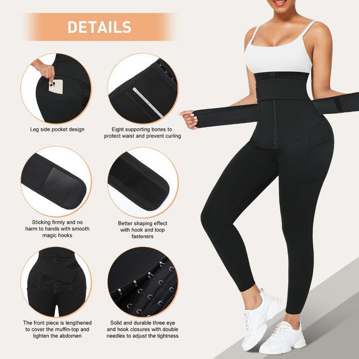 High-Waisted Tummy Control Leggings with Butt Lifting Design