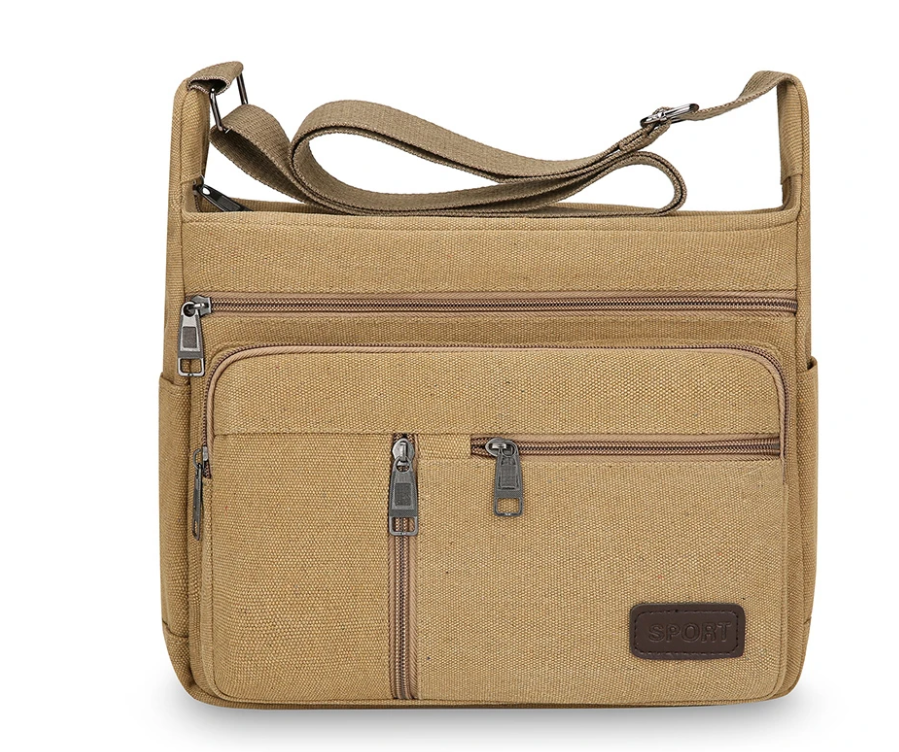 Retro Messenger Crossbody Canvas Travel Bag