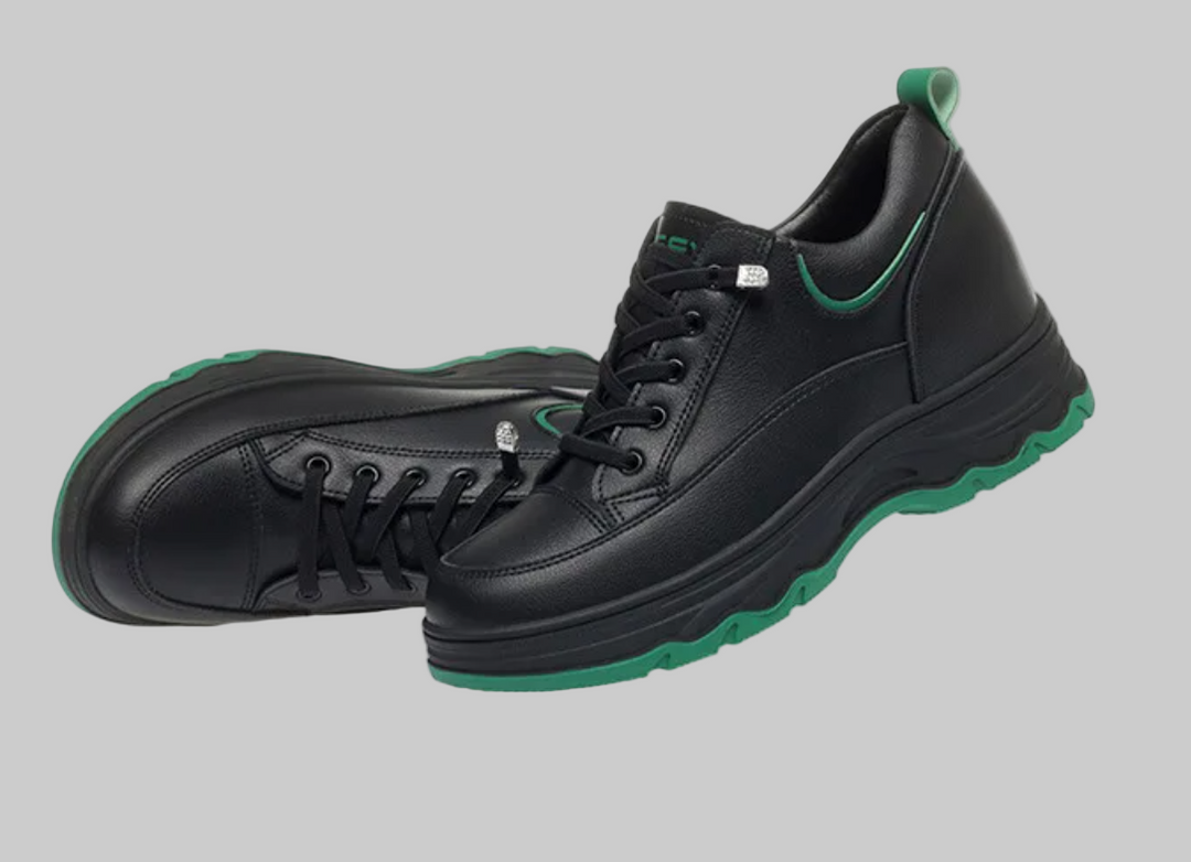 Orthopedic Chunky Soft Leather Walking Sneakers