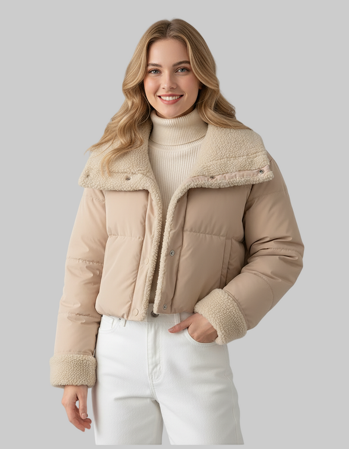 Reversible Thick Warm Velvet Down Padded Jacket