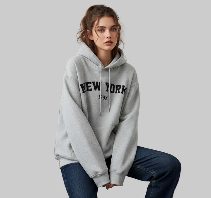 Brooklyn Creative Letter Print Hoodie