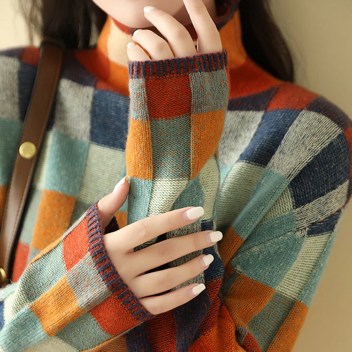 HULO Cozy Turtleneck Knit Sweater