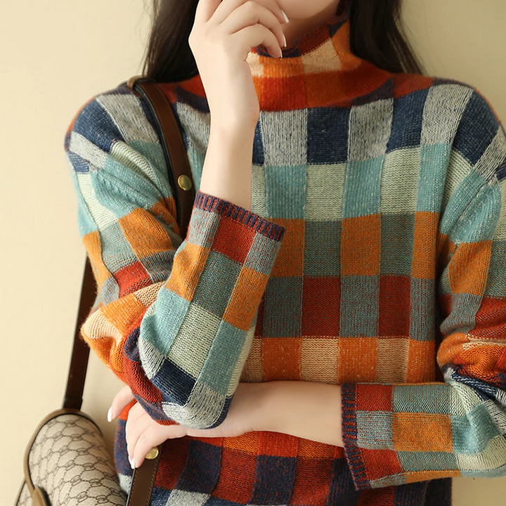 HULO Cozy Turtleneck Knit Sweater