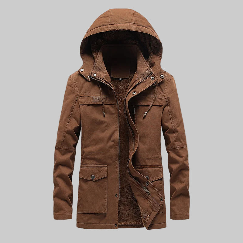 Military Cargo Thick Warm Cotton Winter Coat