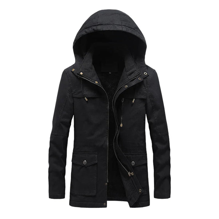 Military Cargo Thick Warm Cotton Winter Coat