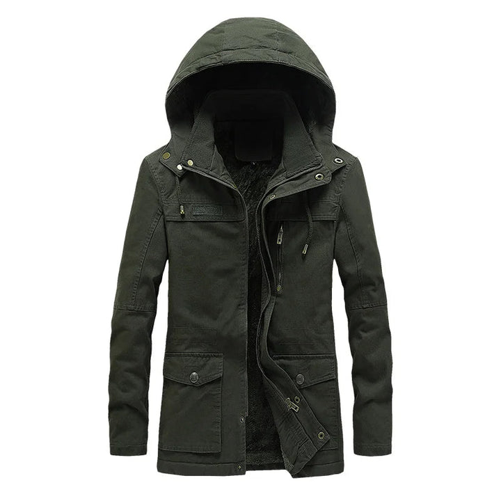 Military Cargo Thick Warm Cotton Winter Coat