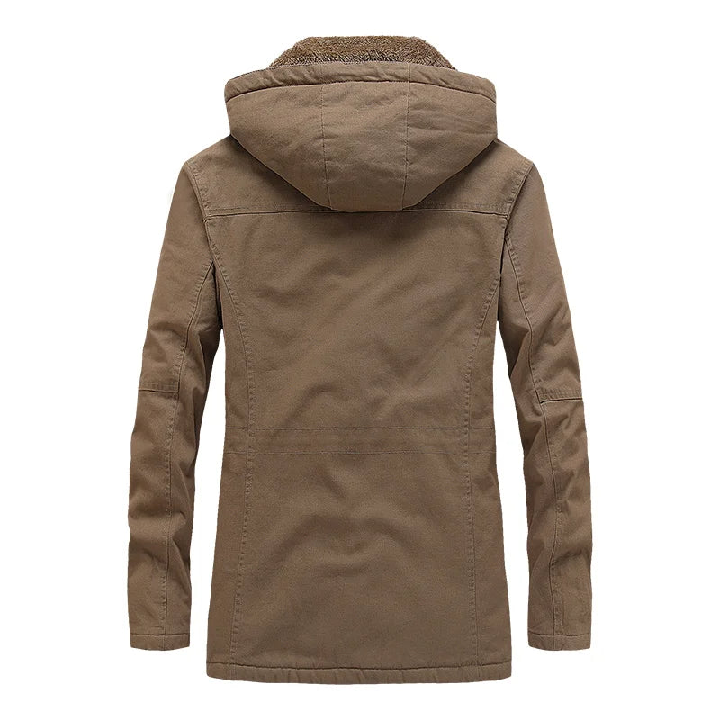Military Cargo Thick Warm Cotton Winter Coat