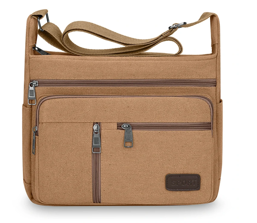 Retro Messenger Crossbody Canvas Travel Bag